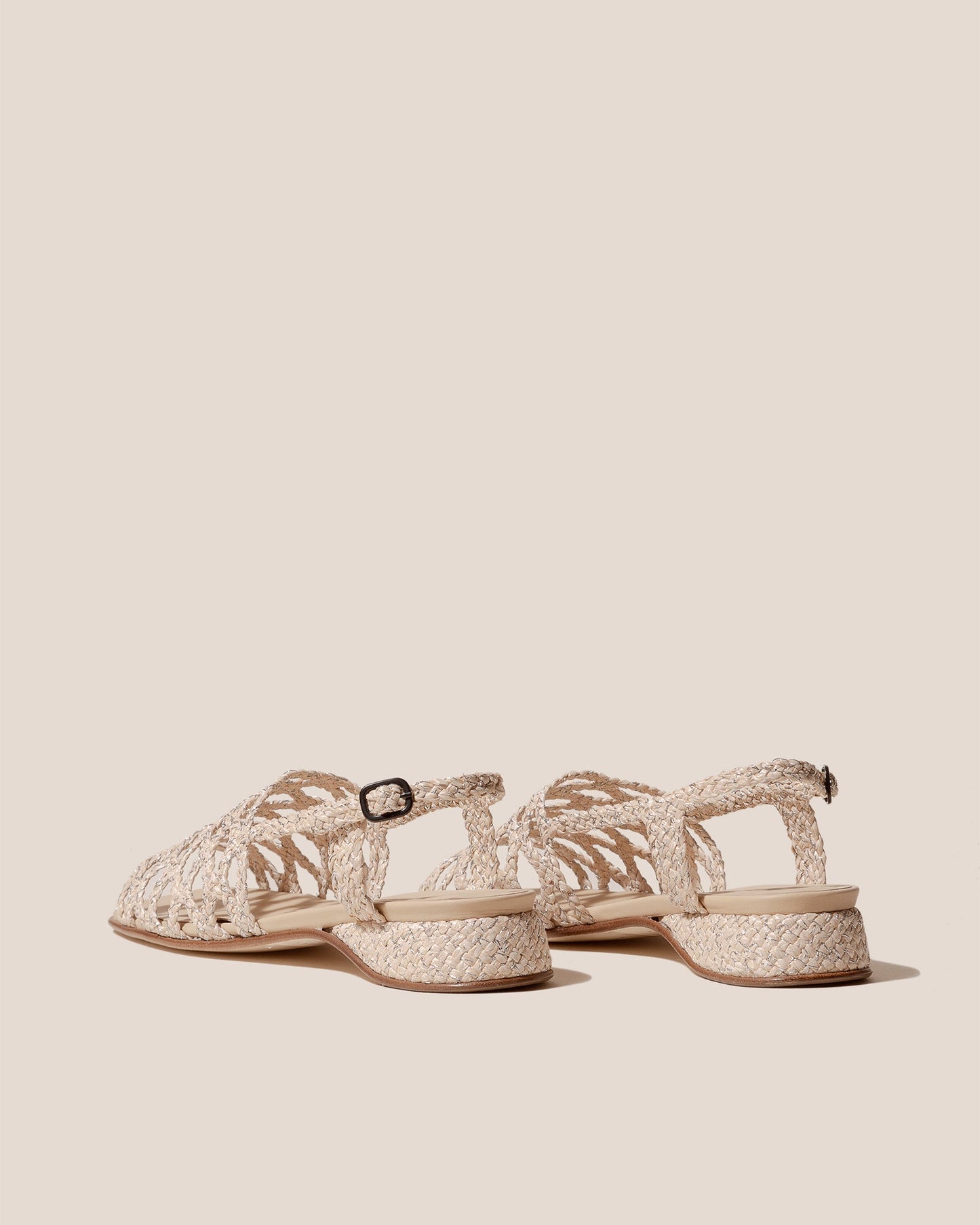 Hereu ALZIRA RAFFIA LUREX - Woven Slingback Sandal