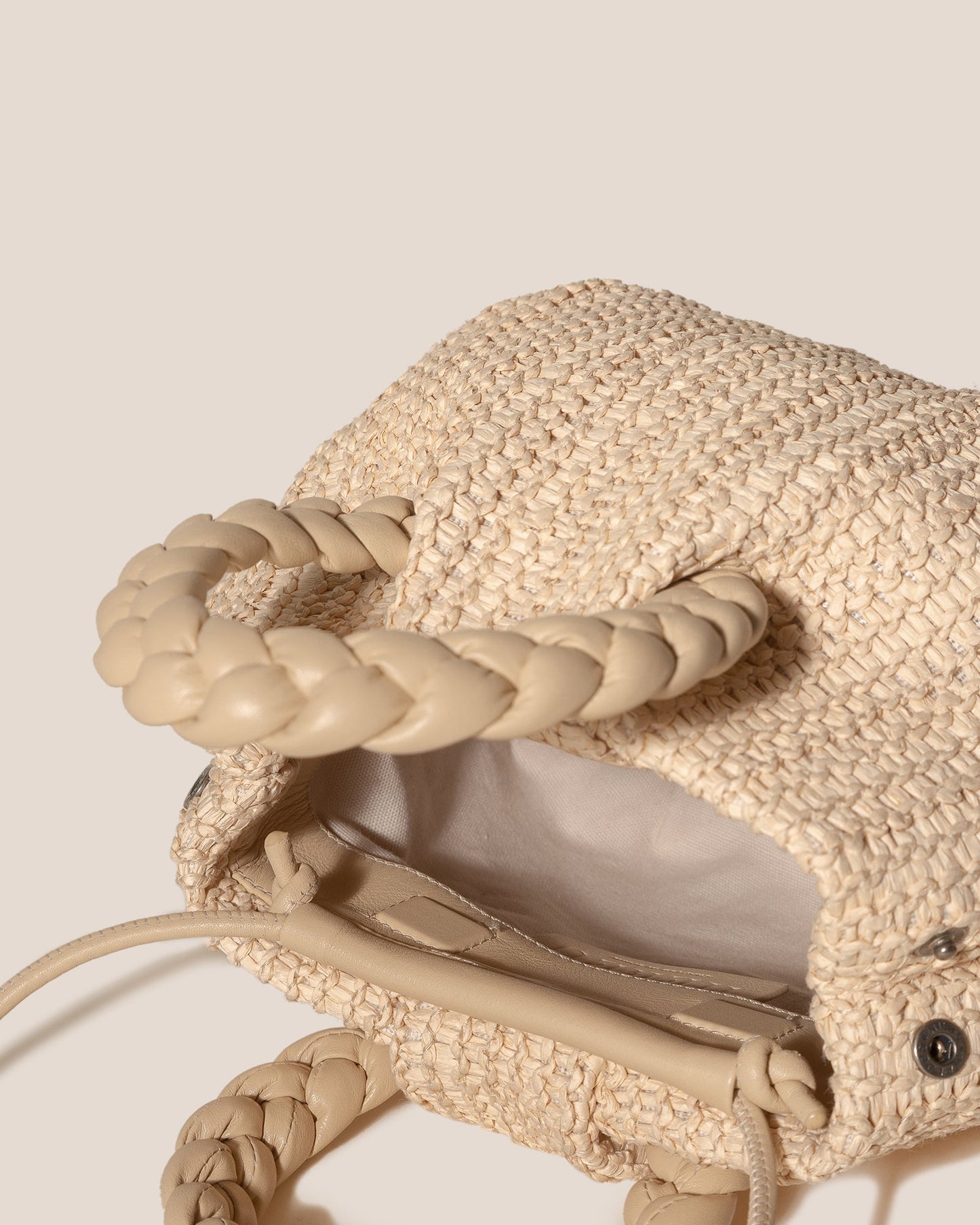 Hereu BOMBON M RAFFIA - Medium Plaited-handle Raffia Handbag
