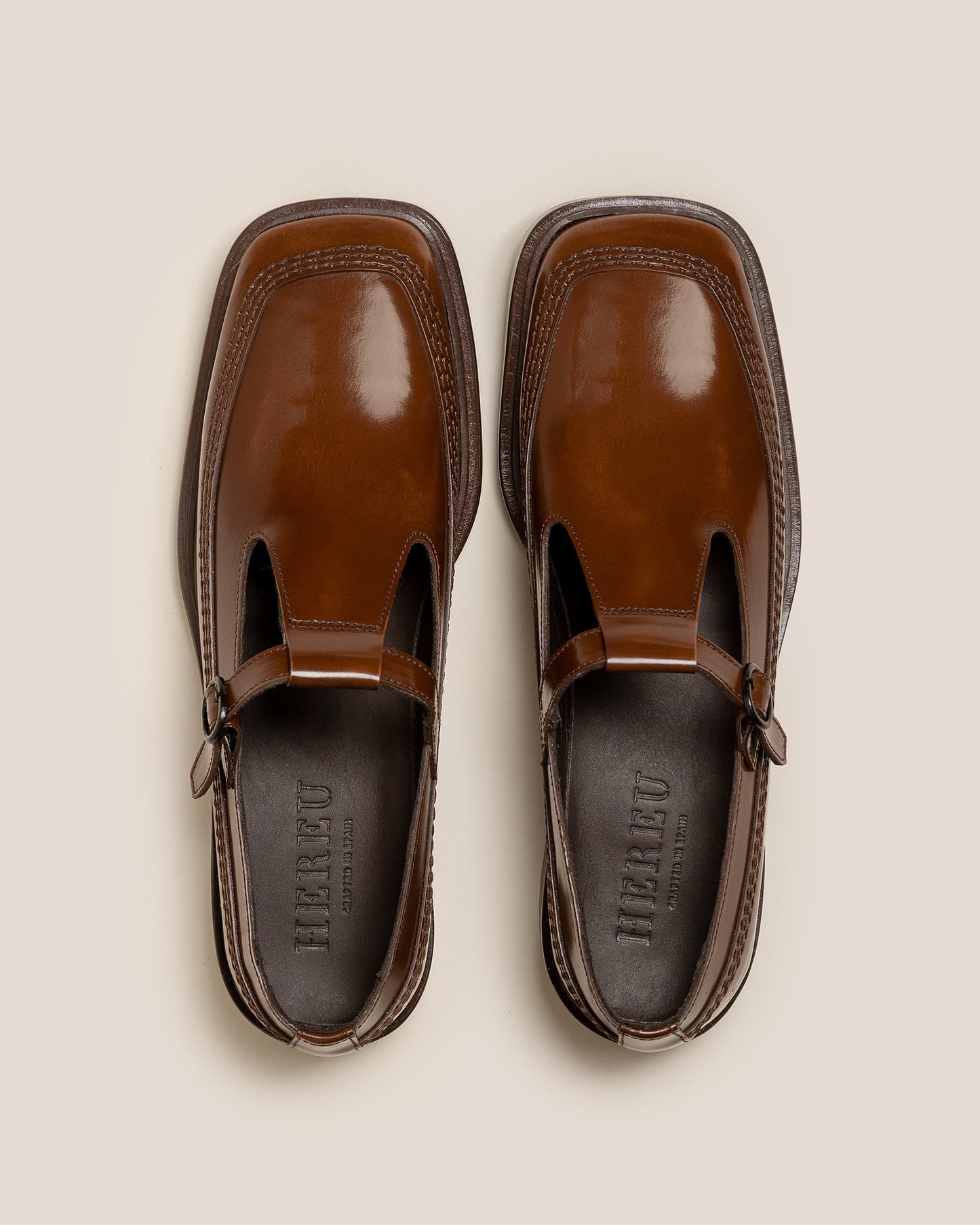 Hereu LLUISA POLISHED - T-bar Loafer