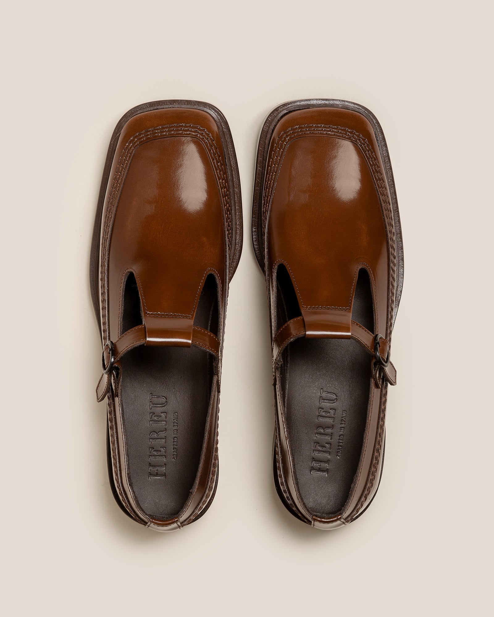 Hereu LLUISA POLISHED - T-bar Loafer
