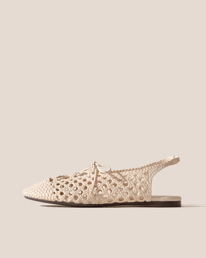 Hereu SARDANA - Lace-up Woven Slingback Sandal