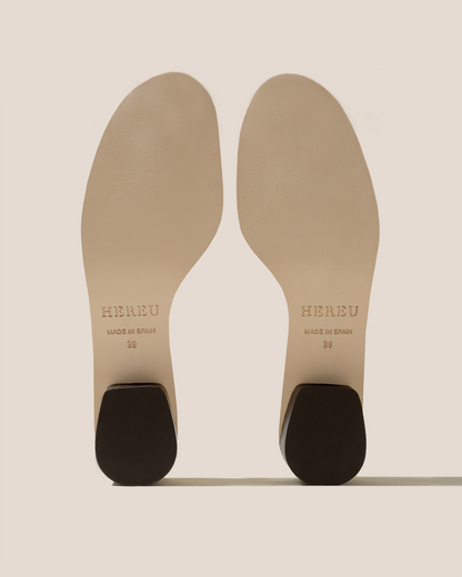 Hereu GABIA - Heeled Woven T-bar Sandal