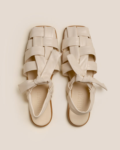 Hereu BENA - Interwoven Knotted T-bar Sandal