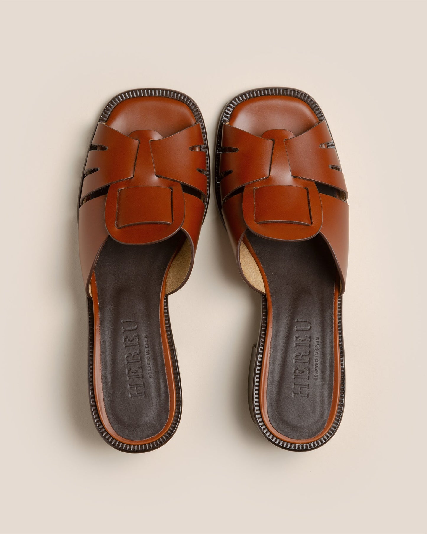 Hereu ANCORA SQUARED HEELED SLIDE - Heeled Fisherman Slide