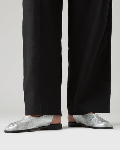Hereu JULIOL SLINGBACK METALLIC - High-Cut Deconstructed Slingback Loafer