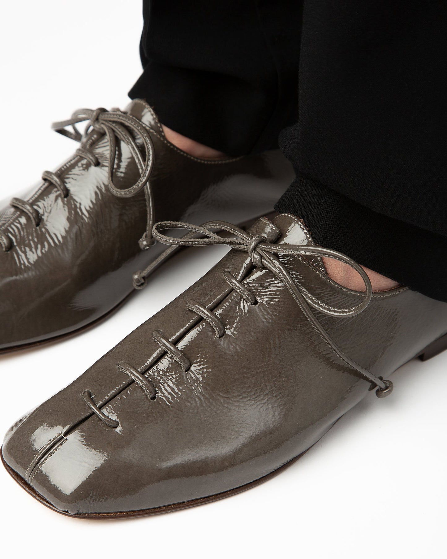 Hereu PLEGADA CRINKLED GLOSSY - Deconstructed Lace-up Shoe