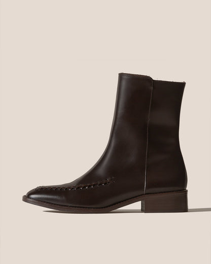 Hereu METLA POLISHED - Almond Toe Mid Calf Boot
