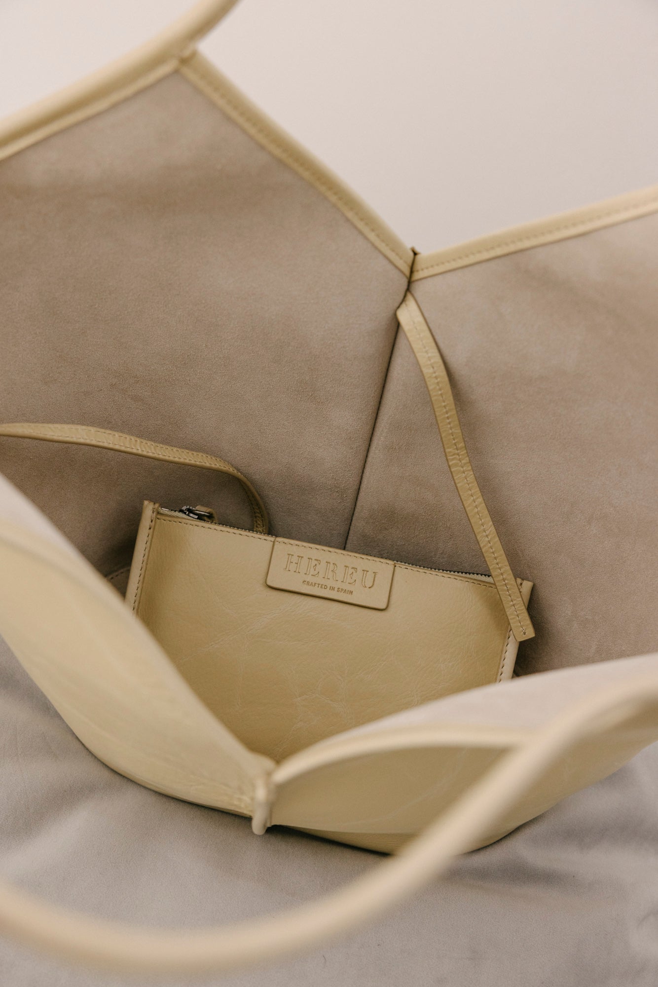 Hereu CALELLA DISTRESSED - Leather Tote Bag