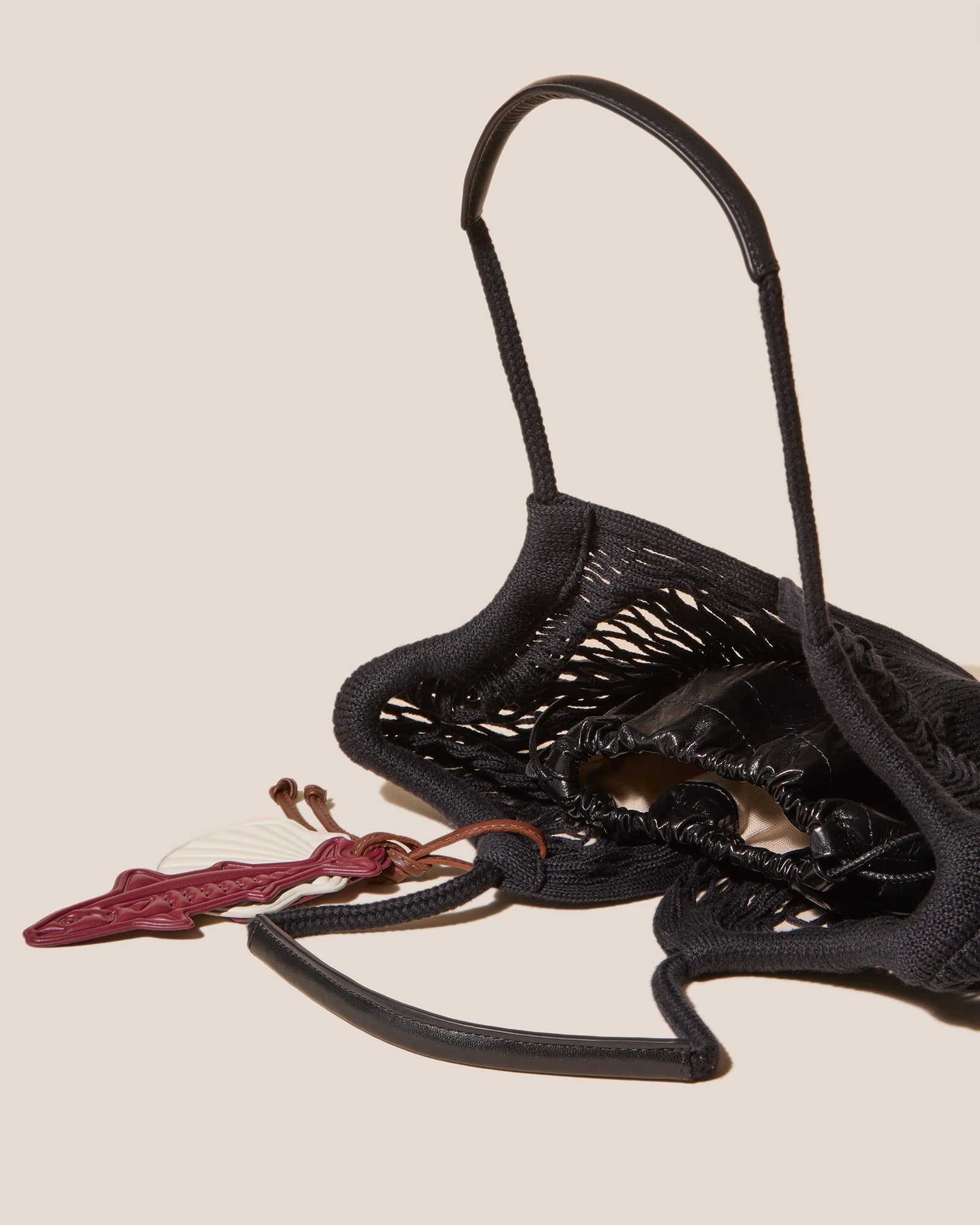 Hereu CALELLA FILT S CHARM - Knitted Cotton Net Bag
