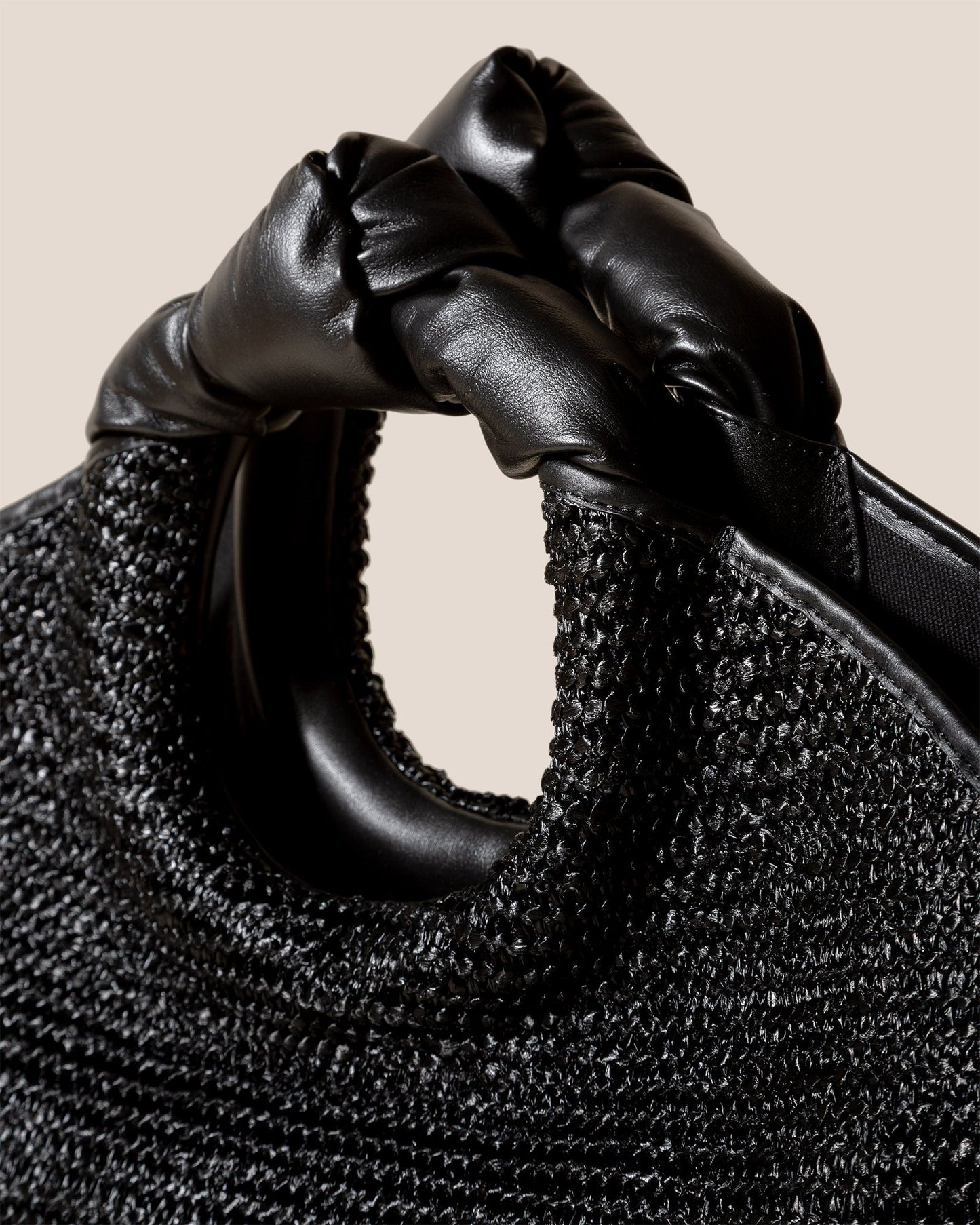 Hereu CASTELL RAFFIA - Knotted-handle Tote Bag