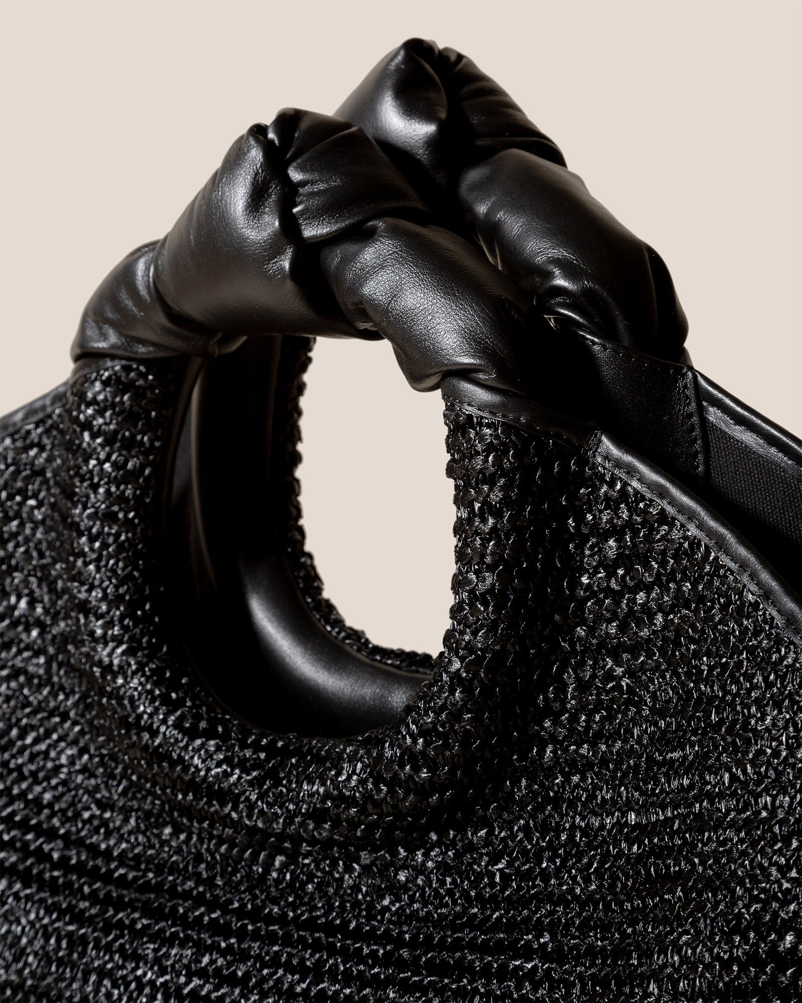 Hereu CASTELL RAFFIA - Knotted-handle Tote Bag