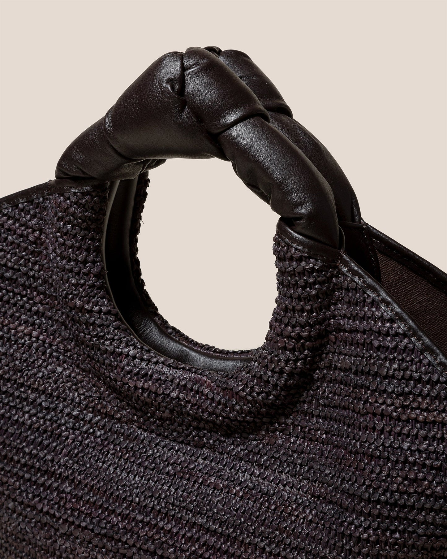 Hereu CASTELL RAFFIA - Knotted-handle Tote Bag