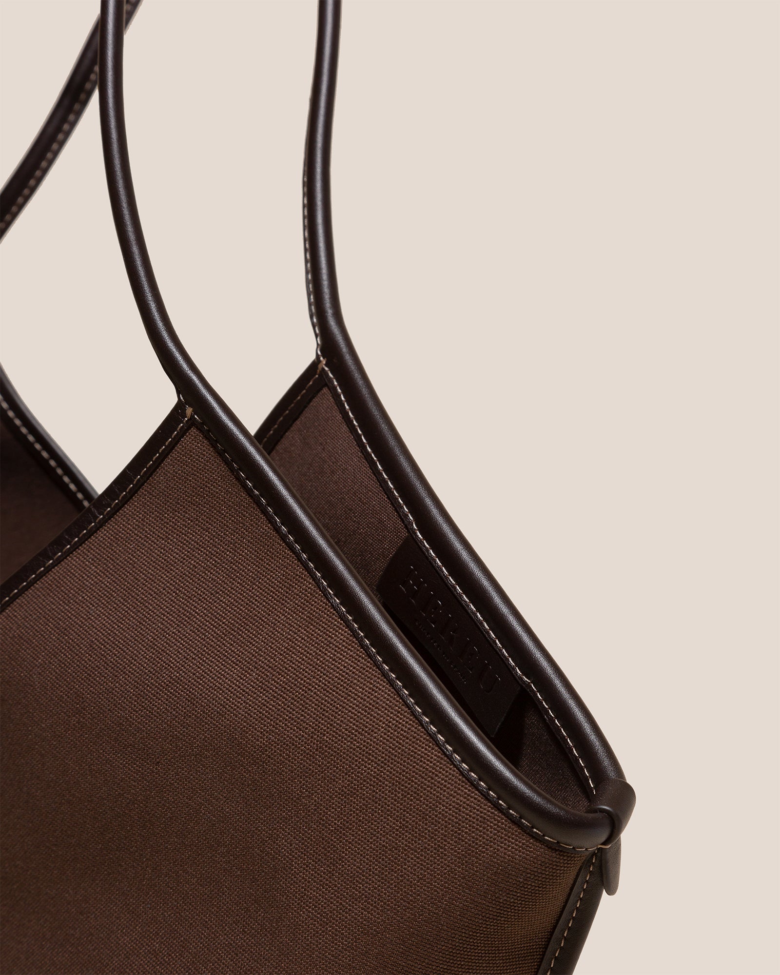 Hereu CALELLA - Leather-trimmed Organic Cotton Tote Bag