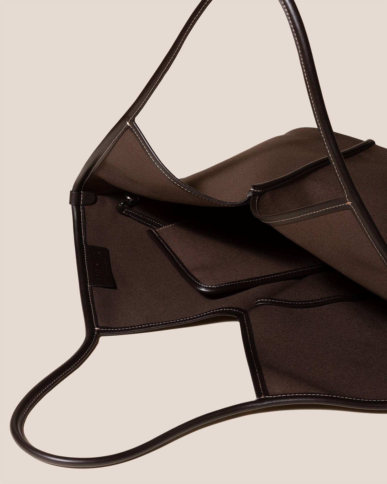 Hereu CALELLA - Leather-trimmed Organic Cotton Tote Bag