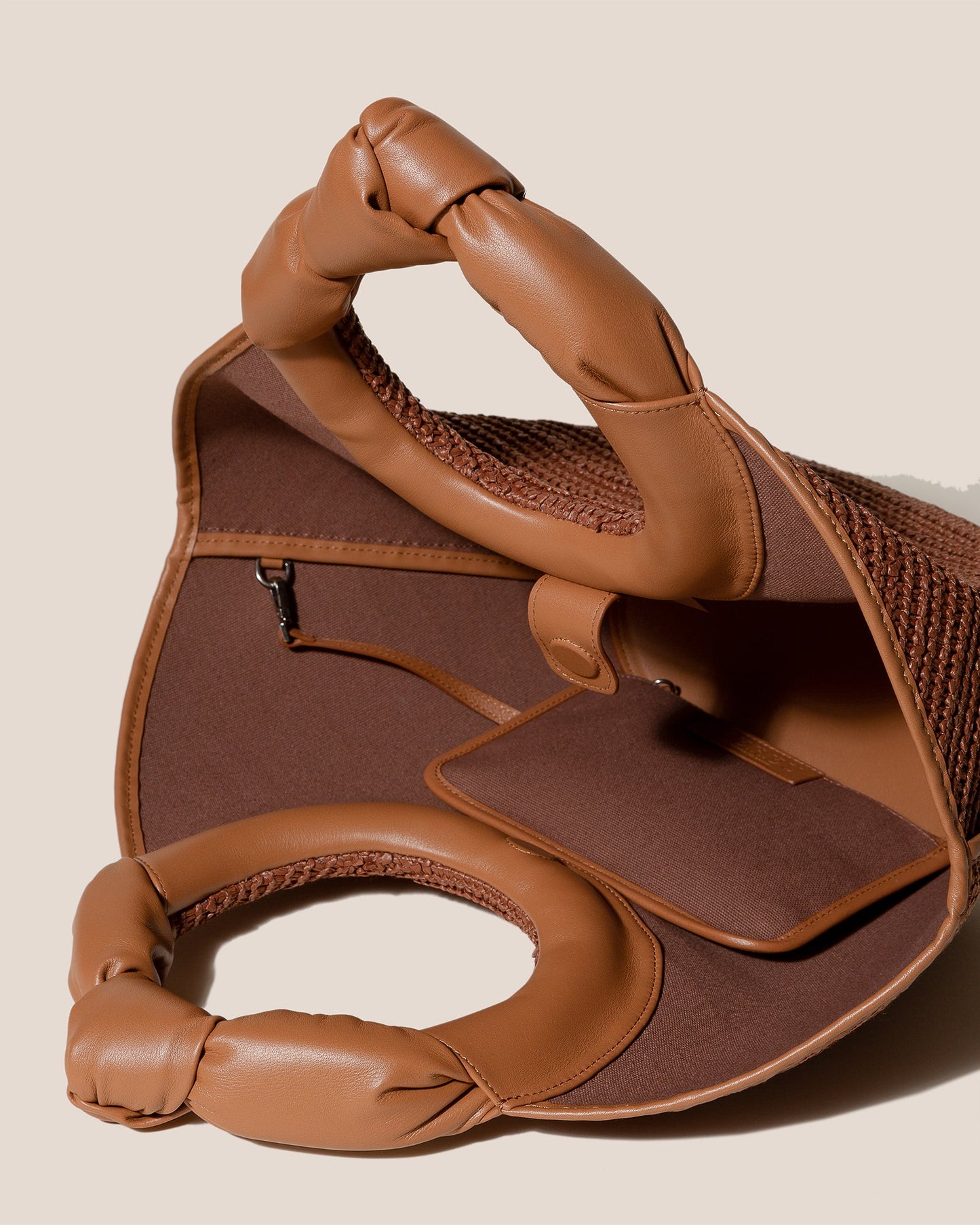 Hereu CASTELL RAFFIA - Knotted-handle Tote Bag