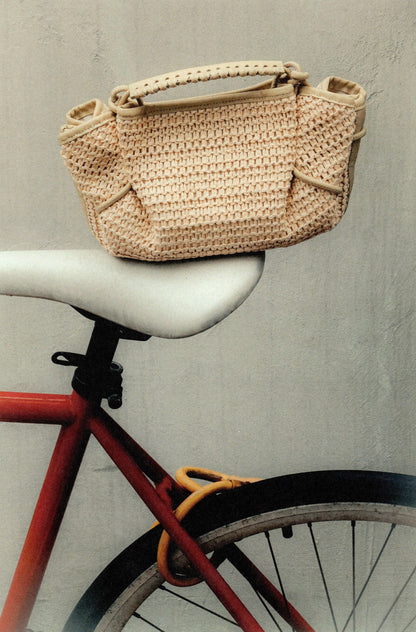 Hereu ARTA MINI RAFFIA - Pleated Crossbody Bag