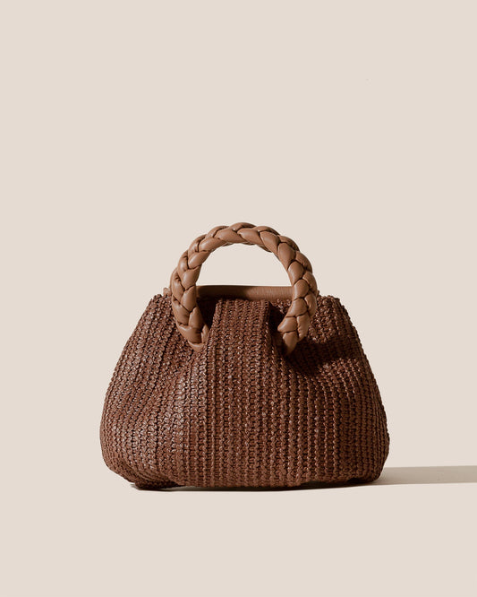 Hereu BOMBON M RAFFIA - Medium Plaited-handle Raffia Handbag