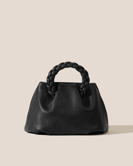 Hereu BOMBON M - Medium Plaited-handle Leather Handbag