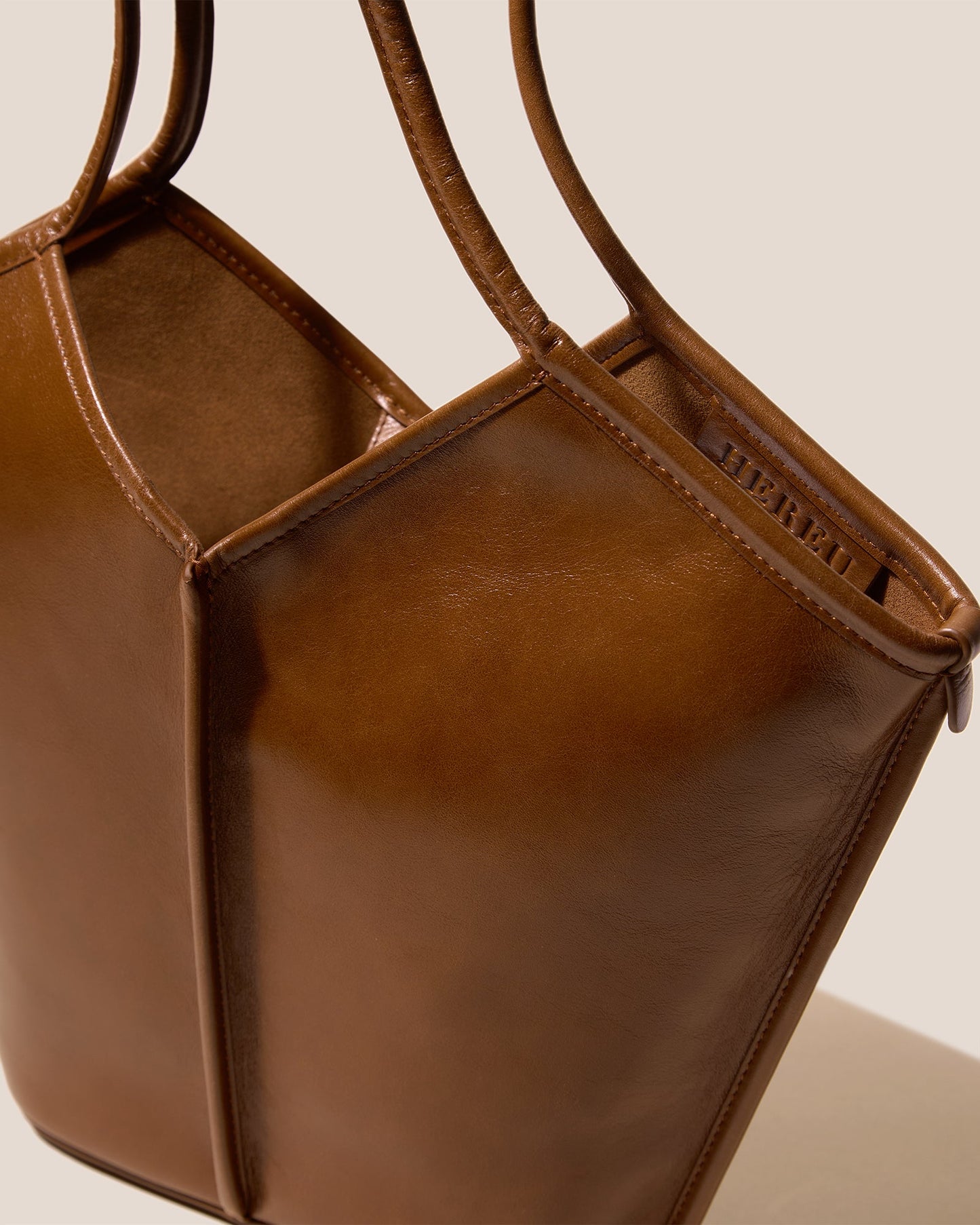 Hereu CALELLA S - Leather Tote Bag