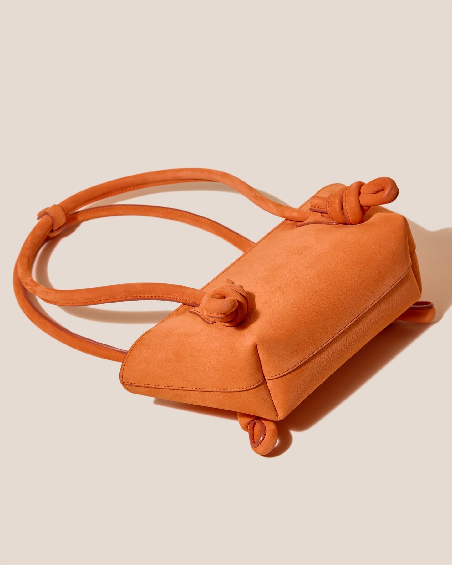 Hereu FLECA MINI SHOULDER NUBUCK - Knotted-handle Shoulder Bag
