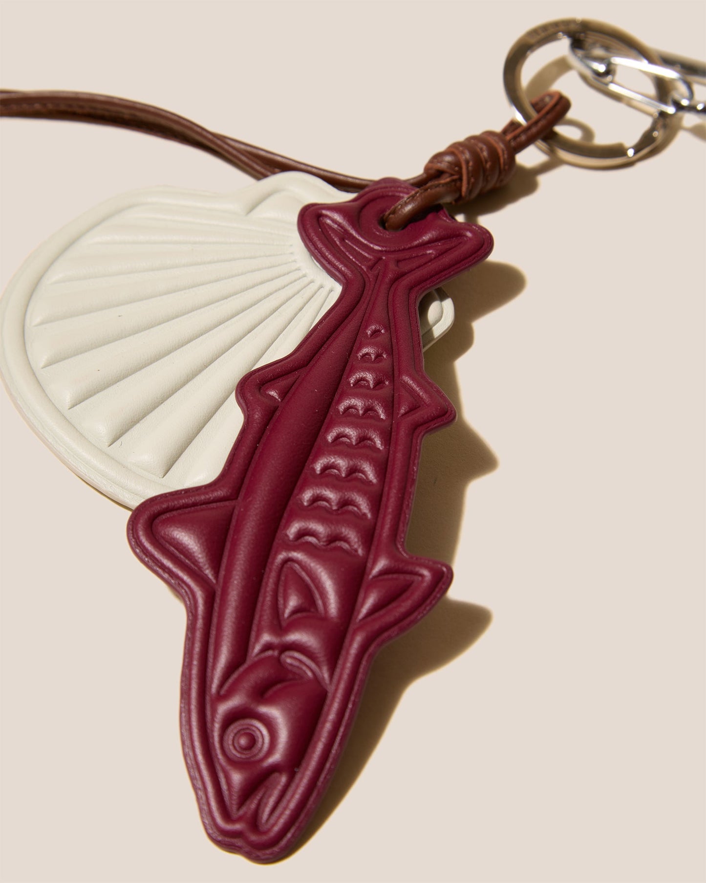 Hereu LAMAR KEYCHAIN - Embossed Leather Keychain