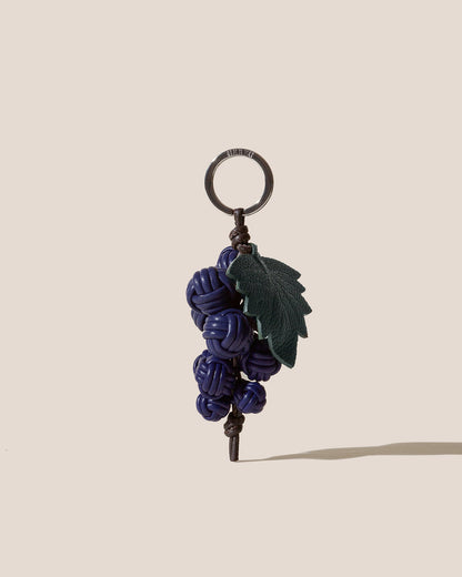 Hereu RAÏM - Hand-Knotted Grapes Leather Key Holder