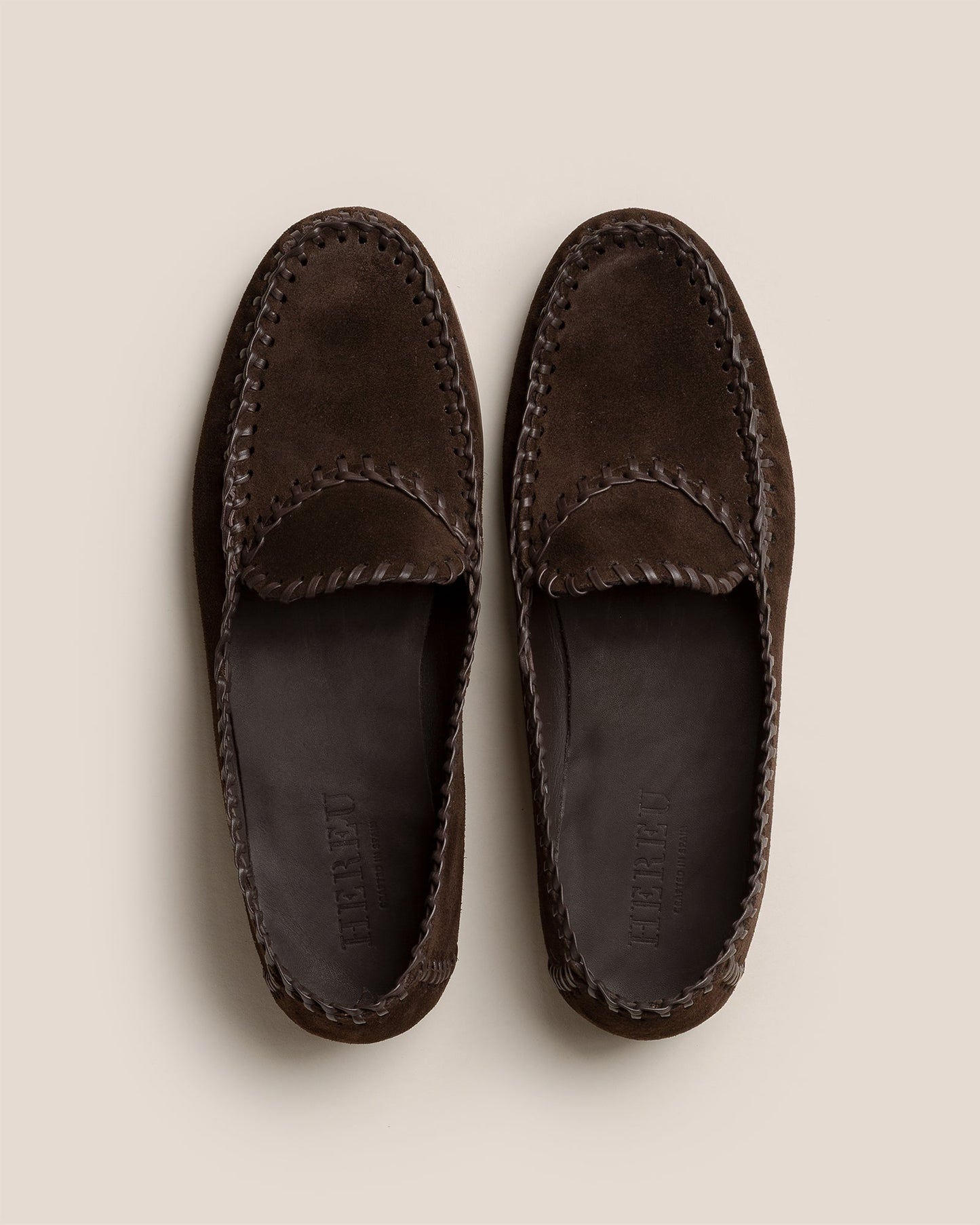 Hereu SASTRE SUEDE - Braided Seams Slip-on Loafer