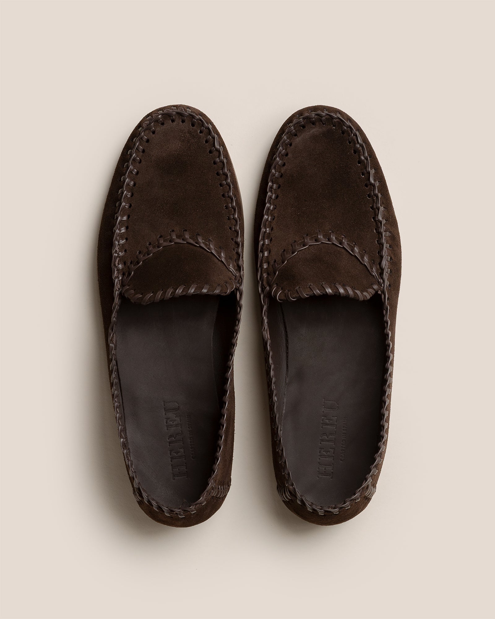 Hereu SASTRE SUEDE - Braided Seams Slip-on Loafer