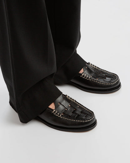 Hereu FERRIOL MULE - Woven T-bar Mule Loafer