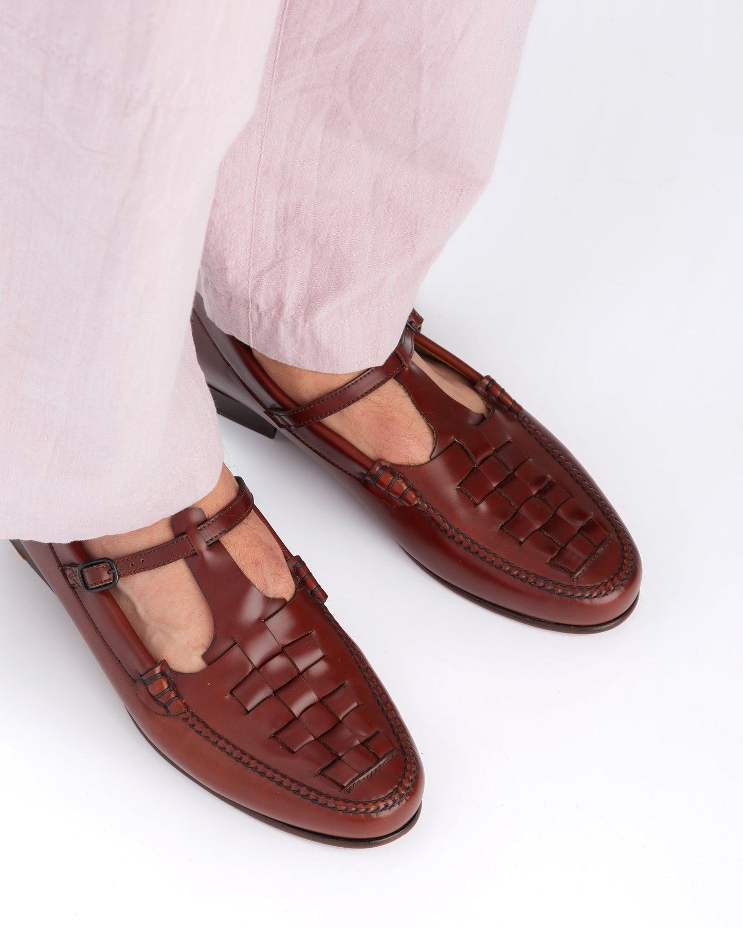 Hereu MAQUEDA - Interwoven T-Bar Loafer