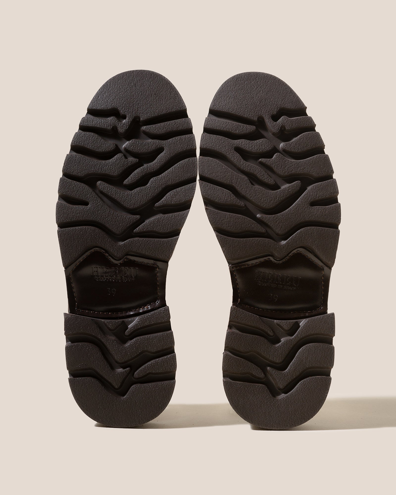 Hereu COLOM SPORT VEG TAN - Interwoven Detail Lace-up Loafer