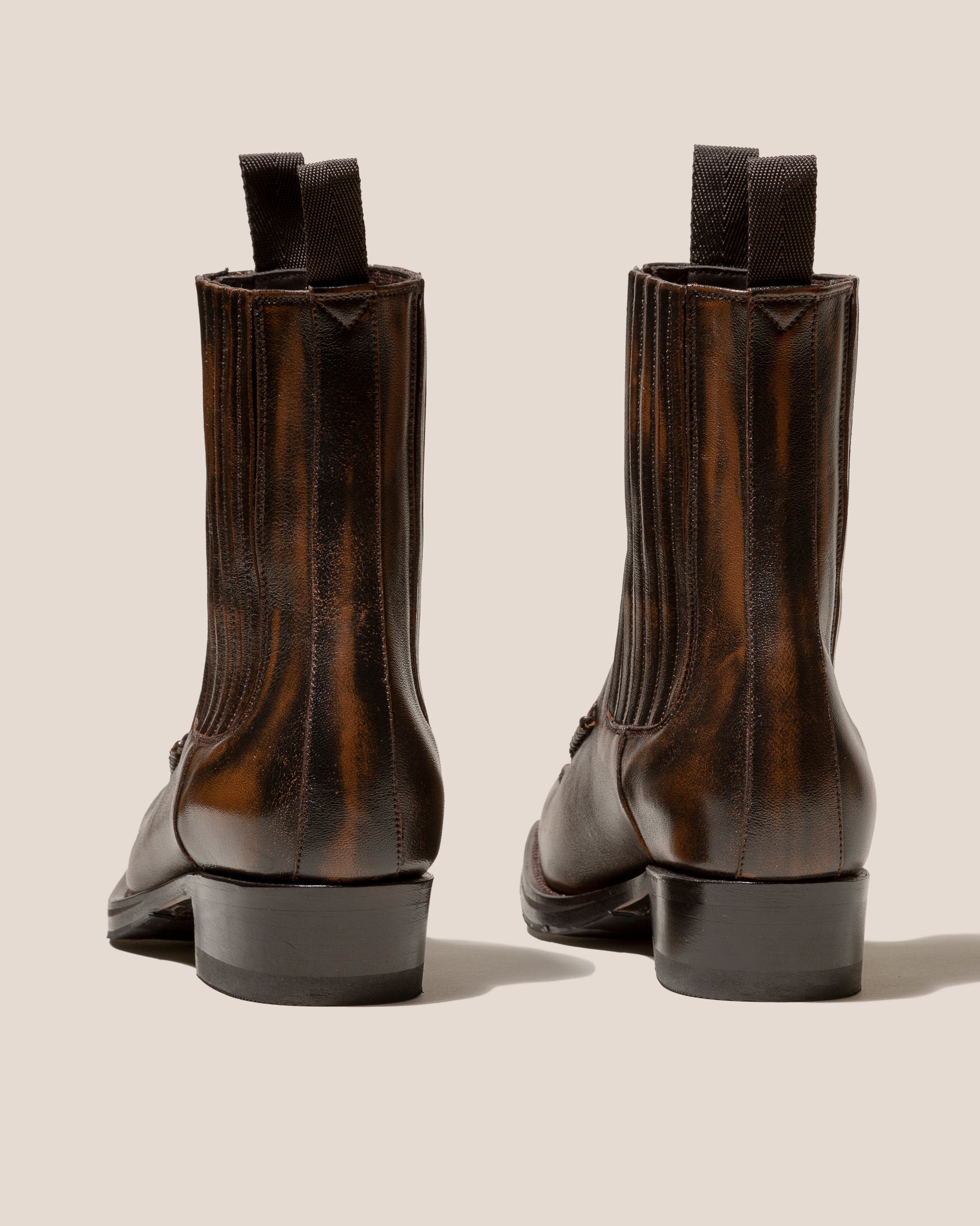 Hereu AGULLA - Square-Toe Braided Detail Chelsea Boot