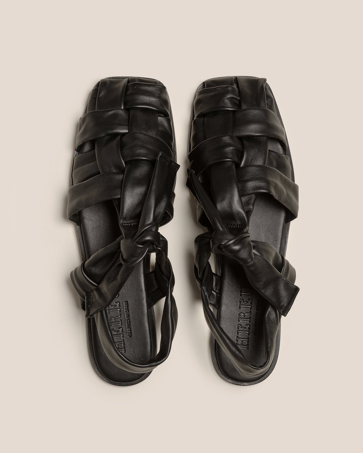Hereu BENA - Interwoven Knotted T-bar Sandal