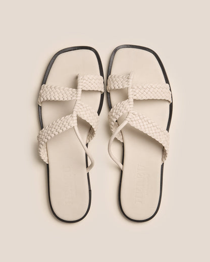 Hereu LINA WOVEN - Strappy Toe-Post Sandal