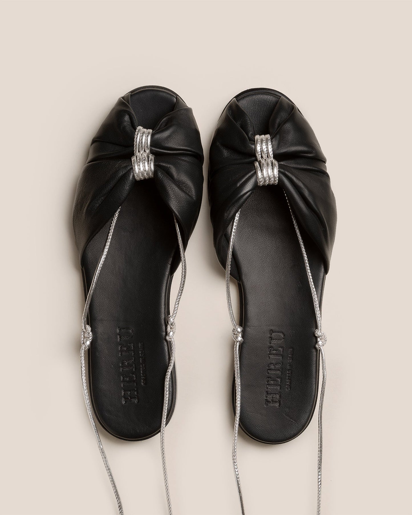 Hereu NUAT - Ruched Lace-up Sandal